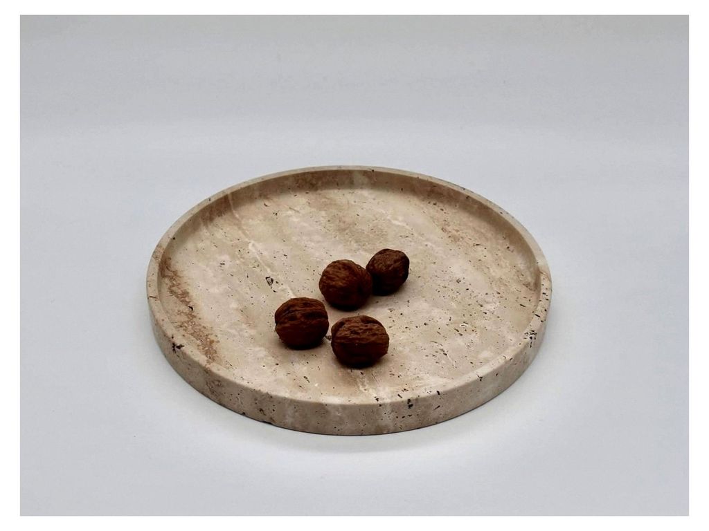 Travertin Tablett aus Naturstein