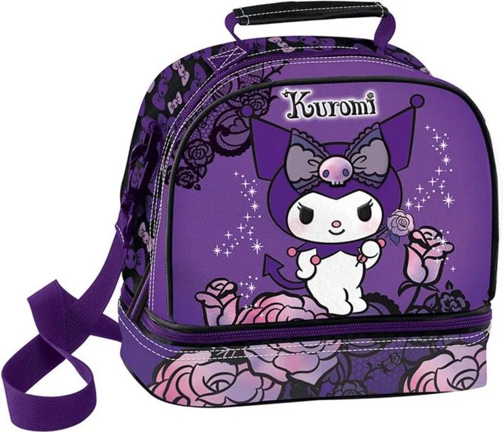Limited Edition Kuromi Purple Laces Borsa Alimentare - Japan Design
