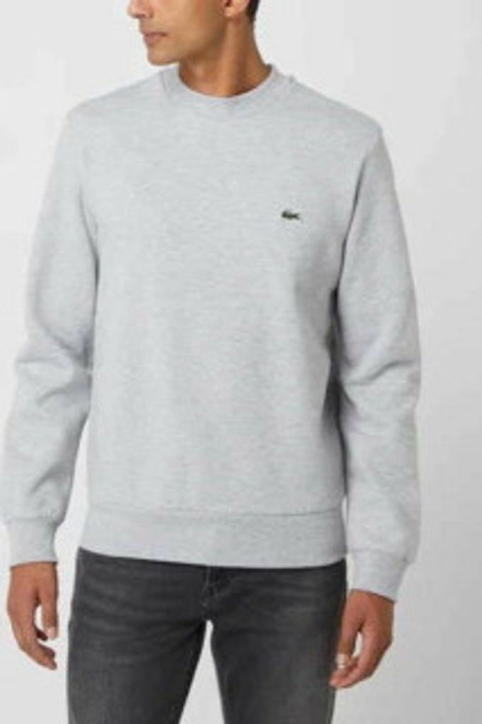 Lacoste Sweatshirt aus gebürsteter Baumwolle, Grau L Produktbild 3