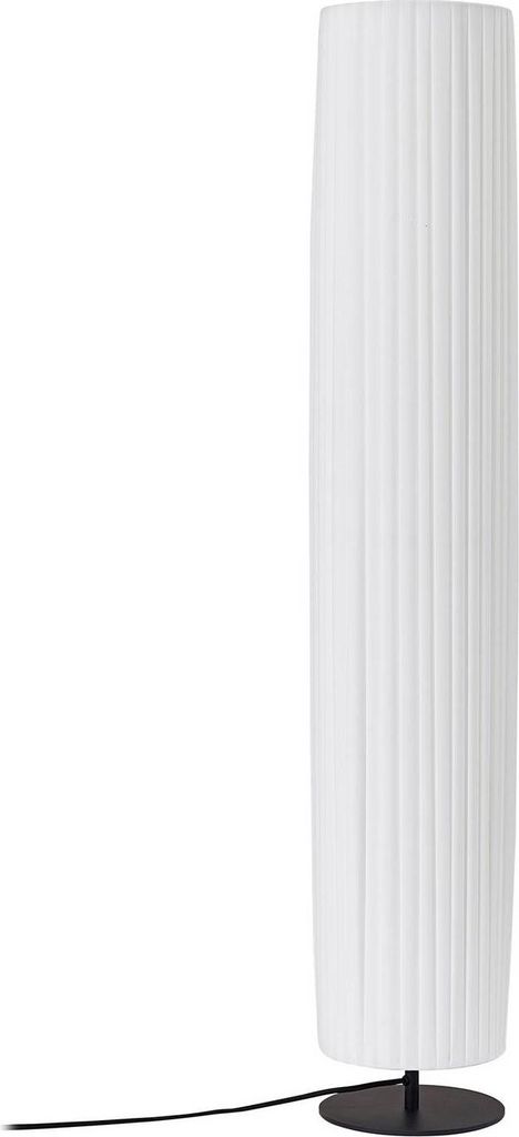 Lindby Stehleuchte Virelle, weiß, Textil, Höhe 117 cm, E27