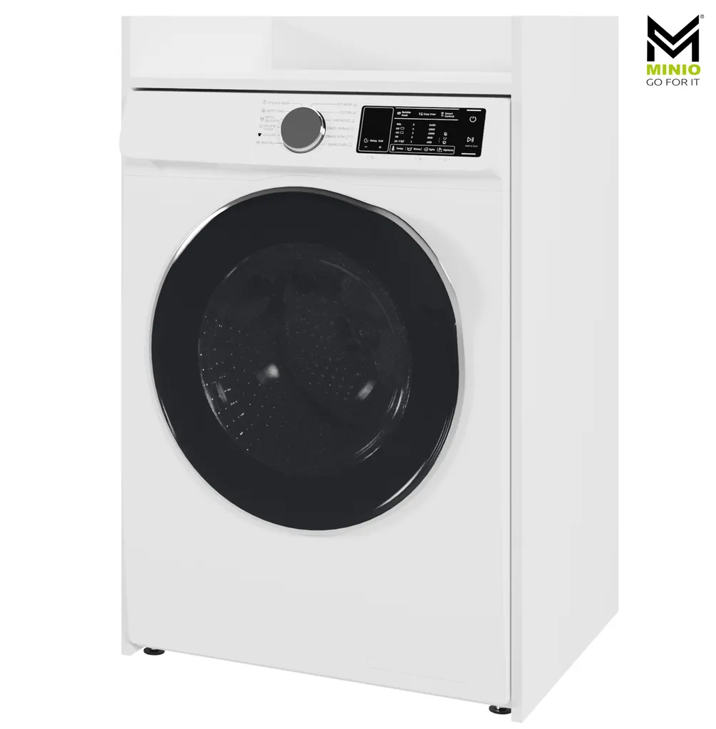 Solution rangement salle de bain - Armoire lave-linge SITO Blanc mat