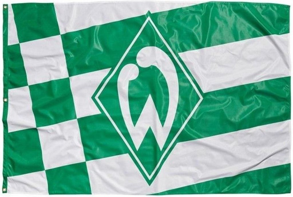 SV Werder Bremen Fahne Hissfahne 180x120 cm  Raute Produktbild 