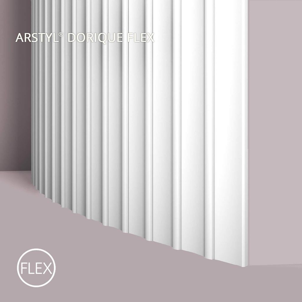 NMC DORIQUE FLEX ARSTYL Noel Marquet 3D Wandpaneel Akustikpaneel Stuckleiste 2 m