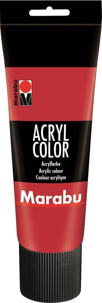 Marabu 12010025031, 225 ml, Rot, Satin, Tube, Wasserfest