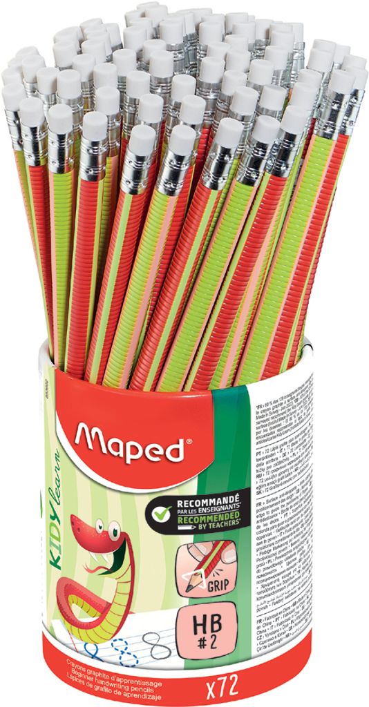 Maped Schreiblern-Bleistift Kidy learn 72er Köcher