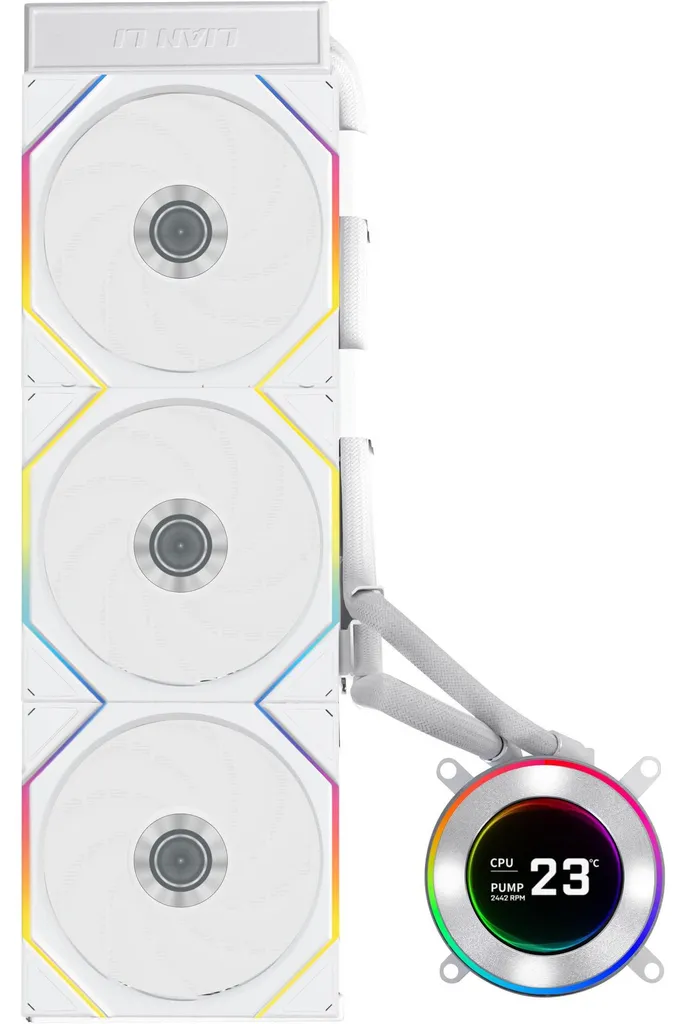 Refroidisseur CPU Lian Li HydroShift II 360mm avec Écran LCD et ARGB