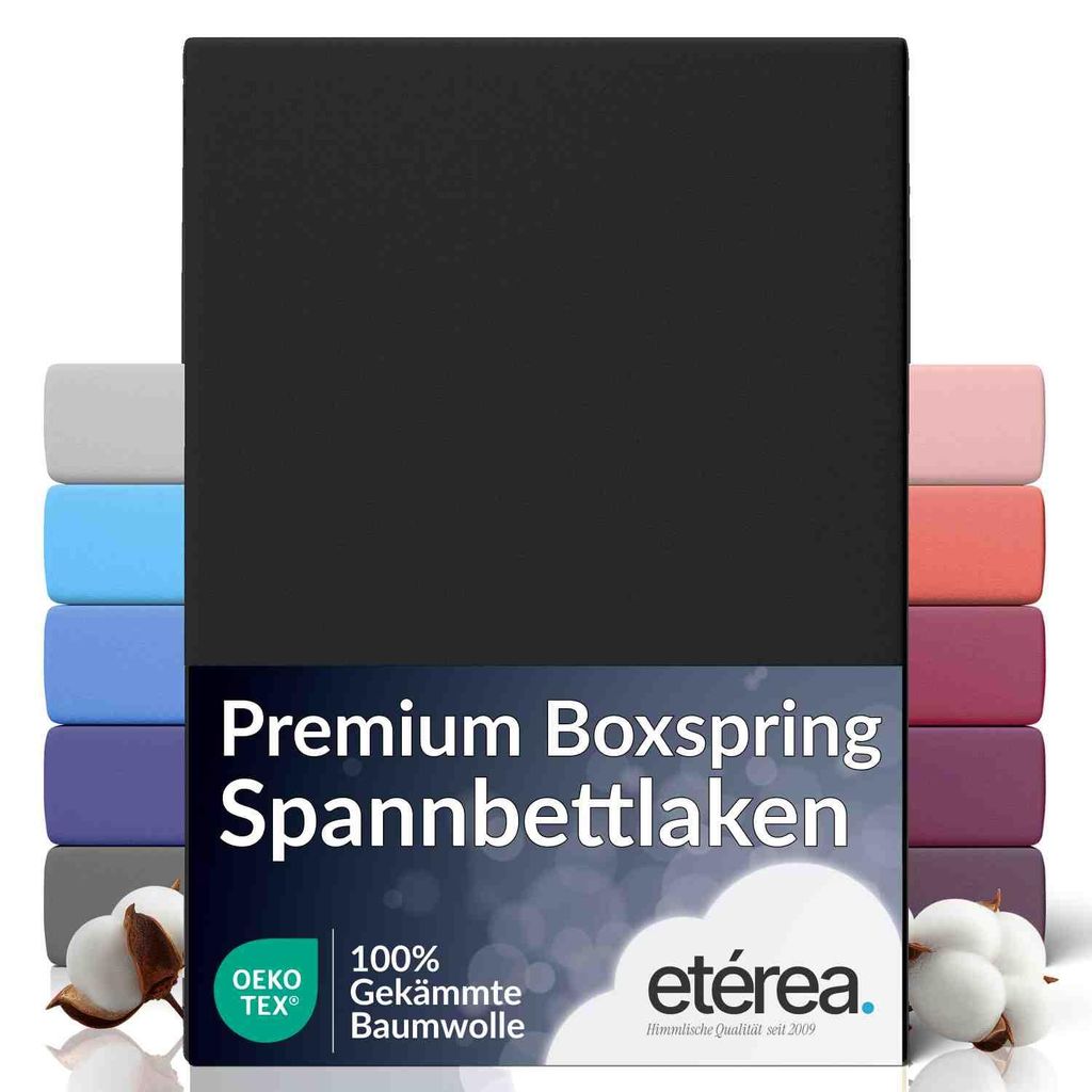 etérea Jersey Spannbettlaken Baumwolle 140x220 - 160x220 cm Produktbild 