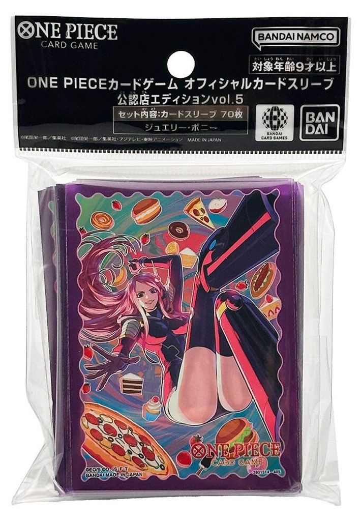 One Piece Card Game - Official Sleeves Bandai TCG+ Stores Edtion Vol. 5 (70 Sleeves) - Jewelry Bonney