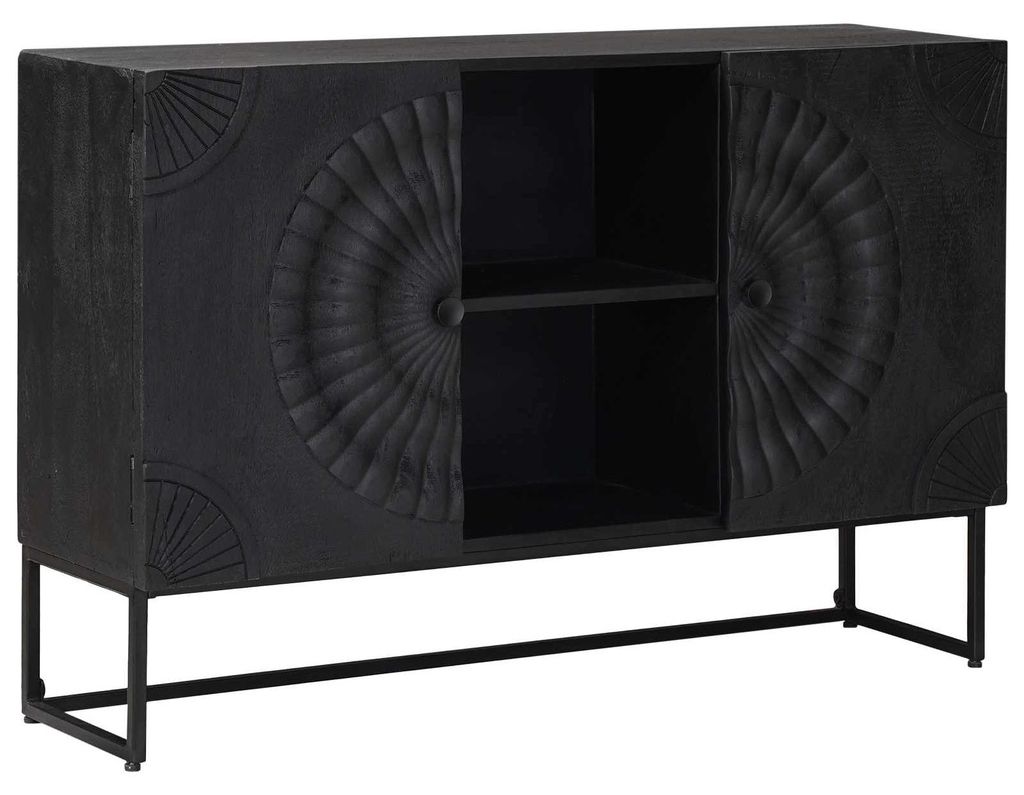Sideboard Schwarz 105 x 30 x 68 cm