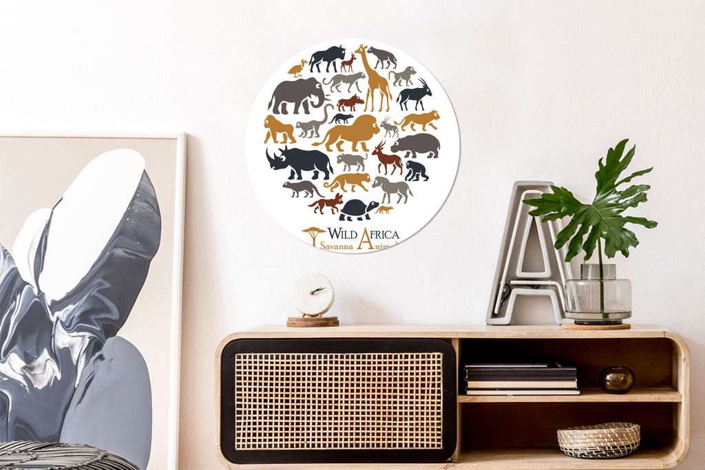 MuchoWow - Wand Kreis - Das Schlafzimmer - Die Bilder - Wandmalerei - Kunst für das Haus - das Plastik