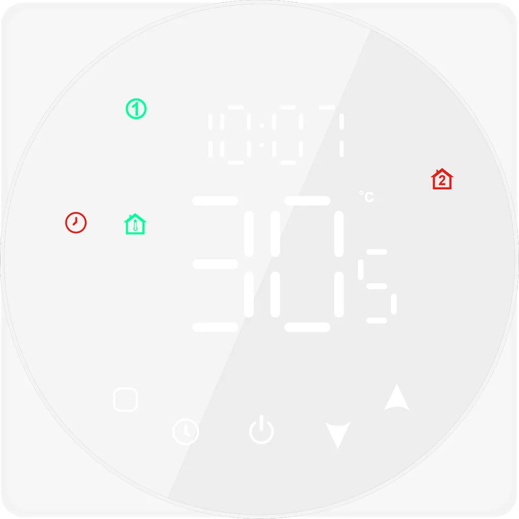Thermostat Programmable Tactile LCD pour Chauffage à Eau - Série Home - 2