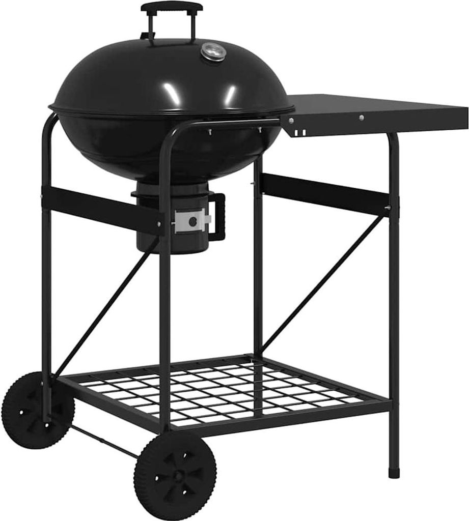 Outdoor Grill Mit Rad Schwarz 91 x 71 x 107 cm Metall Produktbild 