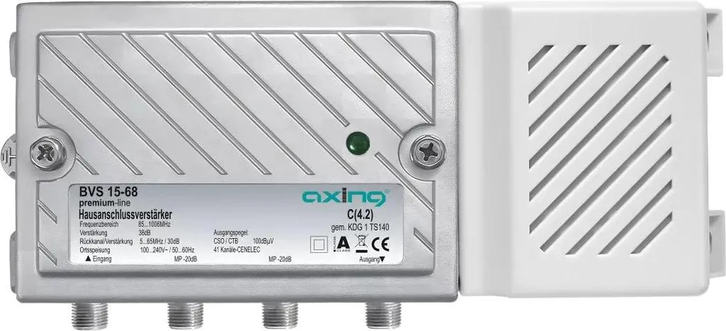 Axing BVS 15-68 Amplificateur d'antenne TV avec canal de retour 38dB