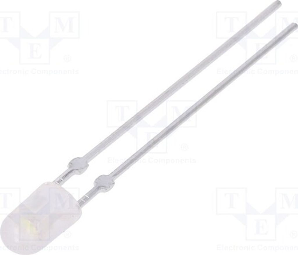 5x LED 20mA 2200÷3800mcd oval 110/40° kaltweiß 3,9x3,2mm 11000K LL-434WM2Q-W2-3P-