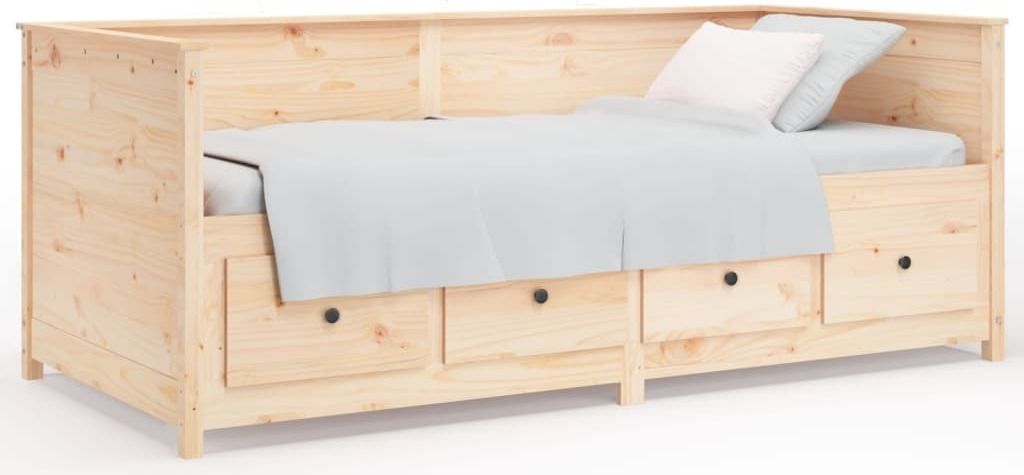 vidaXL Lit de jour sans matelas 75x190 cm pin massif Image du produit 