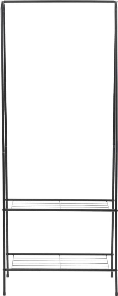 vidaXL Kleiderständer 59 x 35 x 150 cm Schwarz Produktbild 