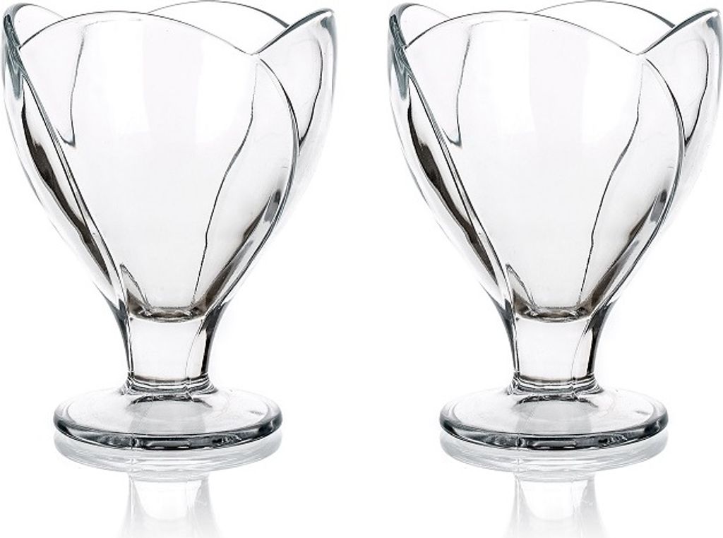 Coupe à glace, coupe à glace en verre, élégante, set de 2 Image du produit 