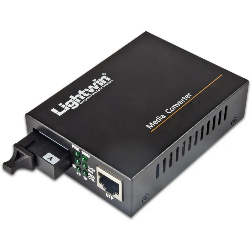 Convertisseur pour extension réseau Ethernet vers fibre optique LX