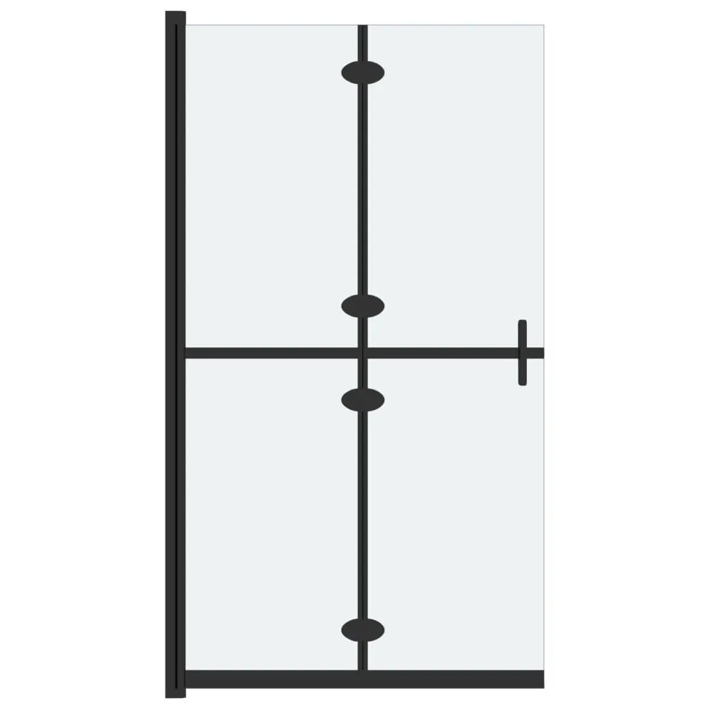 Porte de douche pliante gain de place 70 cm verre mat pour petit angle