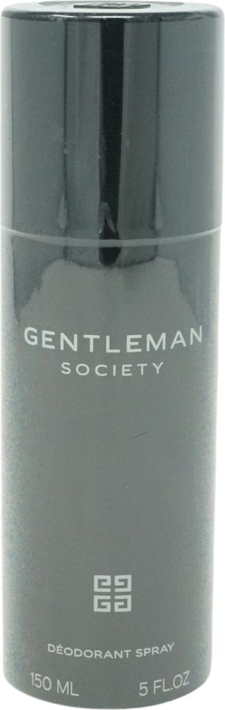 A gray spray can of deodorant.