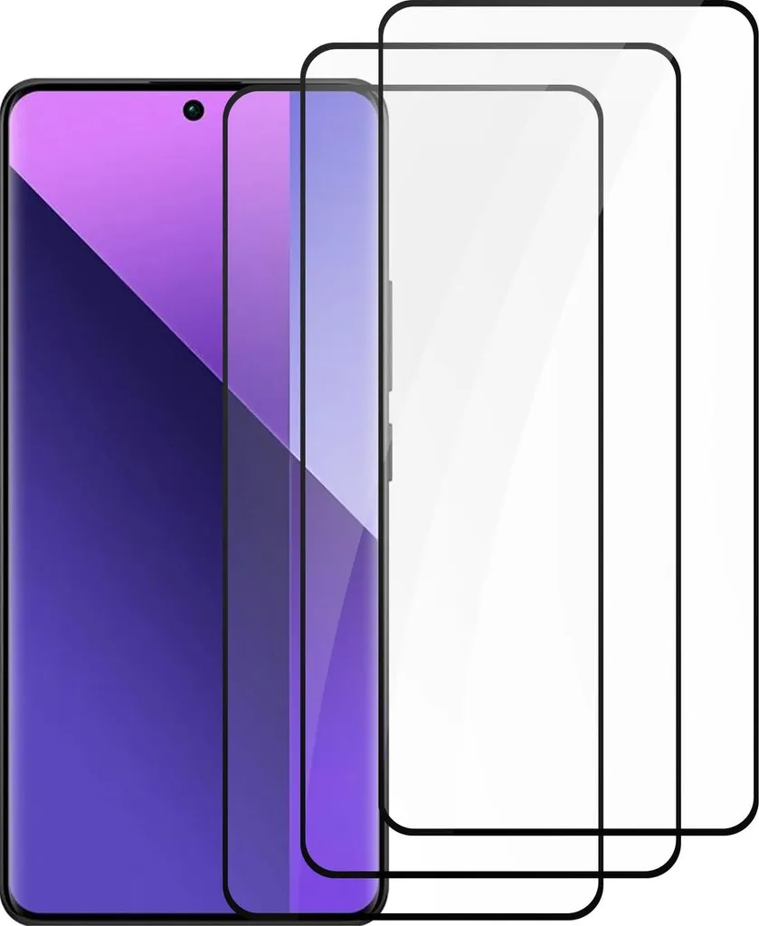 Cadorabo Vetro Temperato 9H per Xiaomi Redmi Note 13 Pro Plus - 3x