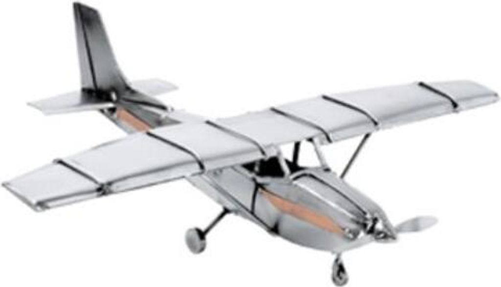 Metalowy model samolotu „Cessna” – ręcznie wykonana rzeźba Zdjęcie produktu 