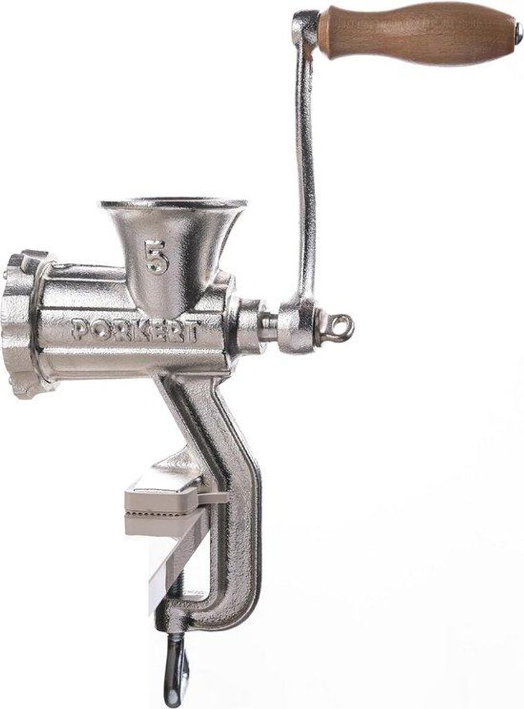 Manuelle Fleischmühle Größe 5 aus Gusseisen für Küchenarbeiten