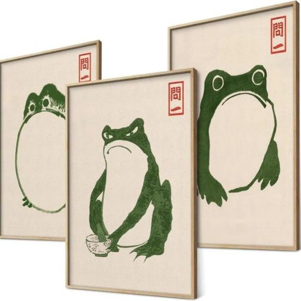 Affiches japonaises Ukiyo-e A3 : Décoration Murale Elégante et Zen