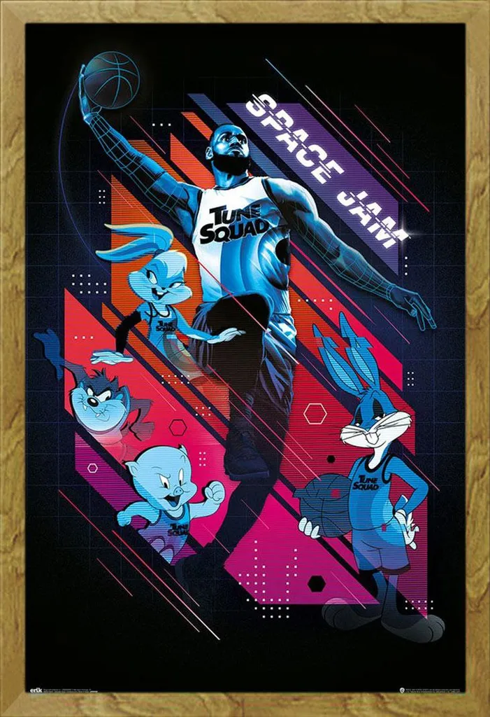 Poster Space Jam 2 per Bambini con Cornice Shinsuke Sicura in Acrilico