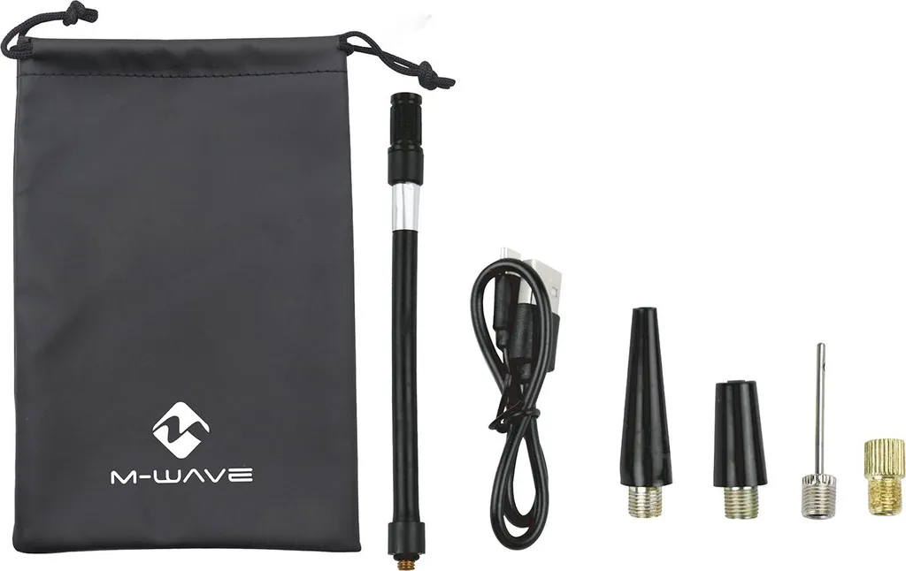 Mini-pompe M-WAVE Elumatik Multiboost 10,3 bars USB-C avec écran LED - 4