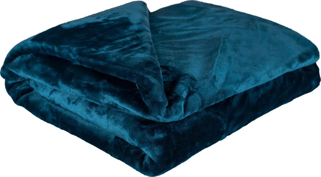Coperta Jahu micro Uni 150 × 200 cm - petrolio