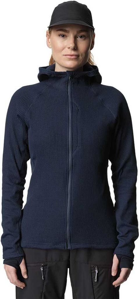 Houdini Pace Flow Kapuzenfleece Blau M Frau Blau M