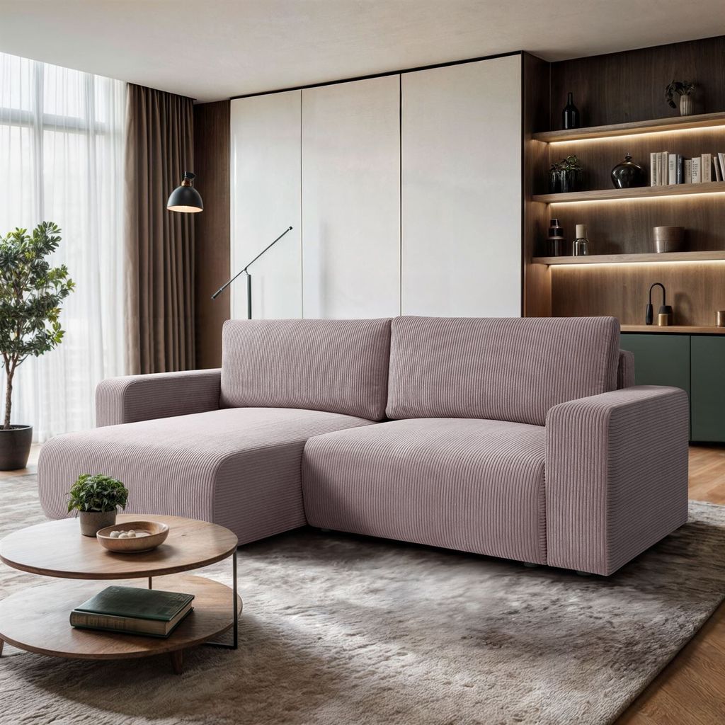 Ecksofa OPERA mit Schlaffunktion und Bettkasten Poso 27