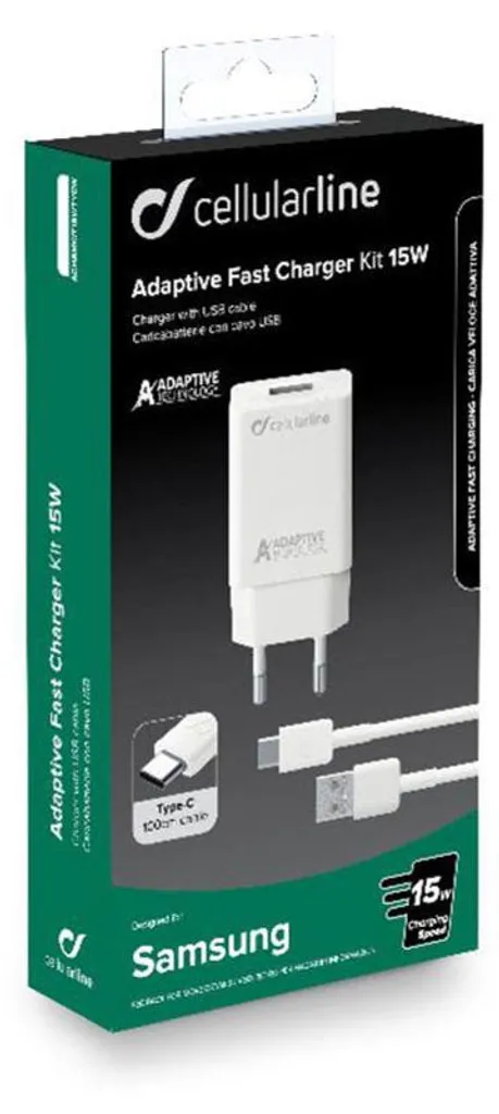 Chargeur Samsung 15W USB-C avec Technologie Adaptive Fast Charge Blanche - 3