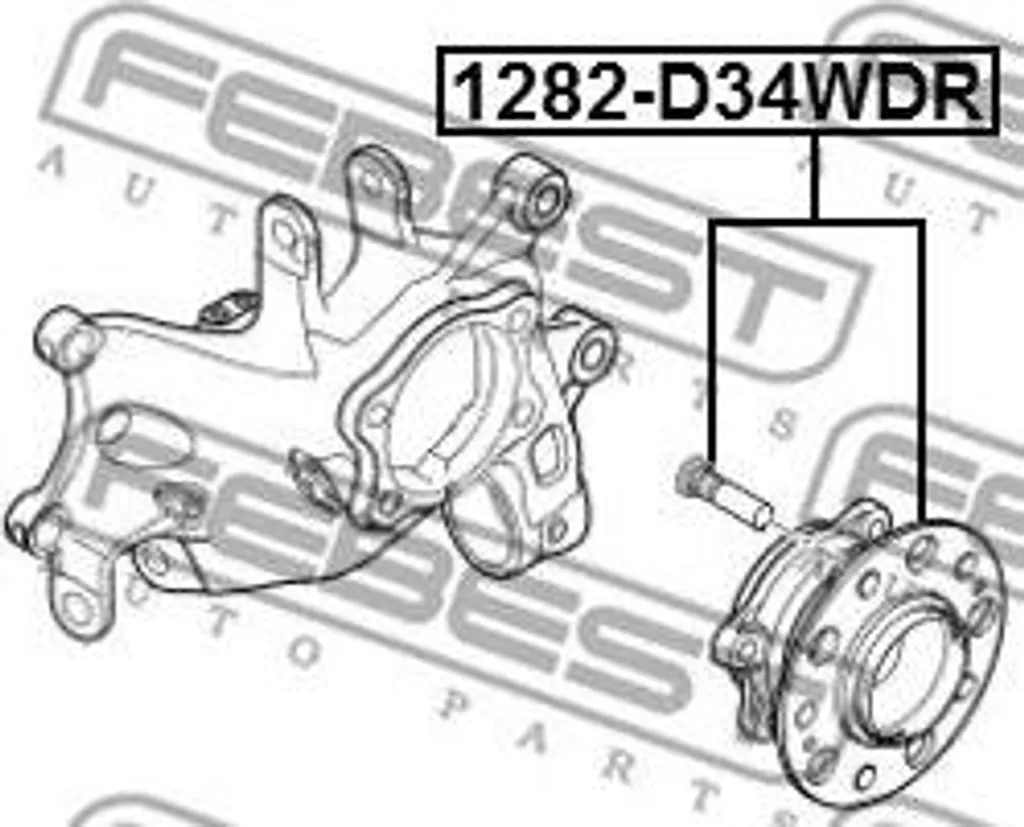 Supprimez le bruit de roulement avec le moyeu FEBEST 1282-D34WDR iX35