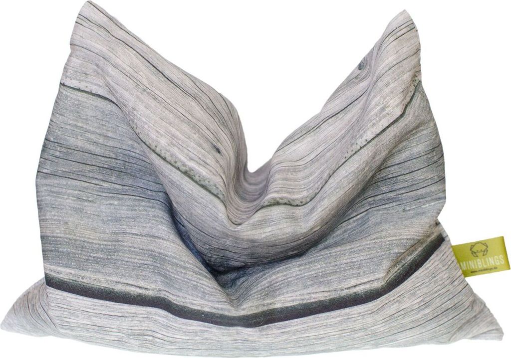 Kräuterkissen Schlafkissen Erkältung Miniblings 22x18cm grau Parkette Dielen Holz