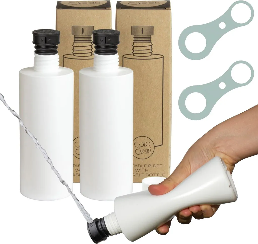 Bidet de voyage ergonomique avec buse rétractable pour toilette intime