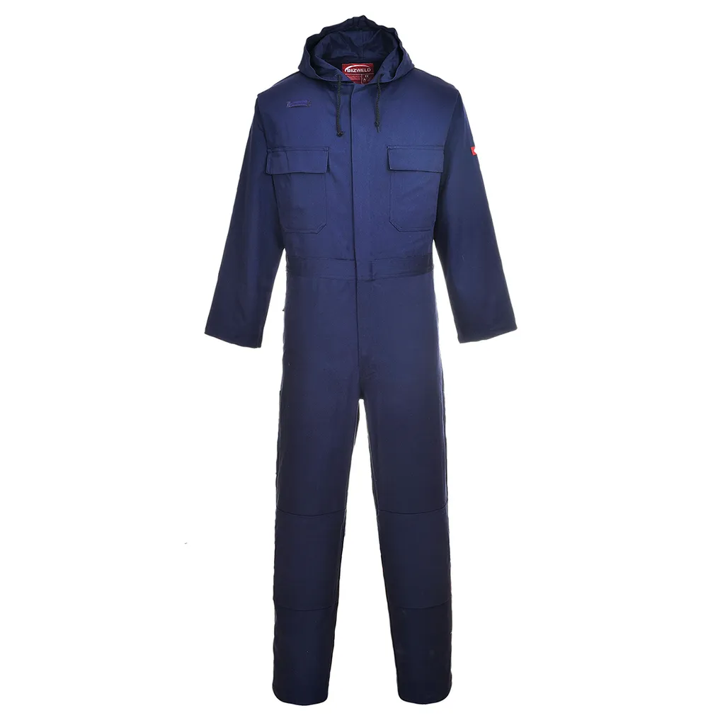 Combinaison Bizweld Portwest Coton Antifeu Marine L - Haute Résistance