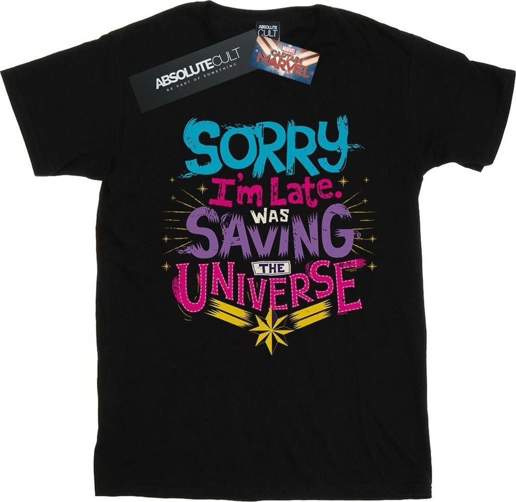 Marvel - "Saving The Universe" T-Shirt für Herren BI20407 (4XL) (Schwarz)