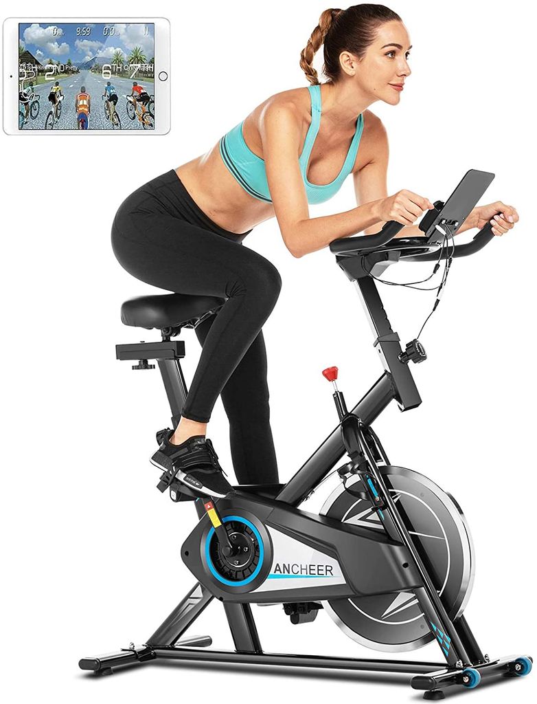 LCD Heimtrainer Ergometer Fitness Fitnessrad Indoor Cycling Fahrrad bis 150kg,DE 
