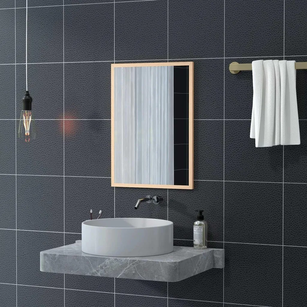 Miroir de chambre mural 50x70 cm pour agrandir l'espace et décorer - 7