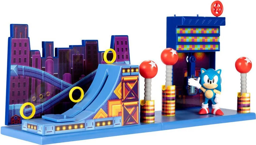 Sonic Playset Studiopolis Zone avec Rampe Interactive et Figurine 6cm - 5