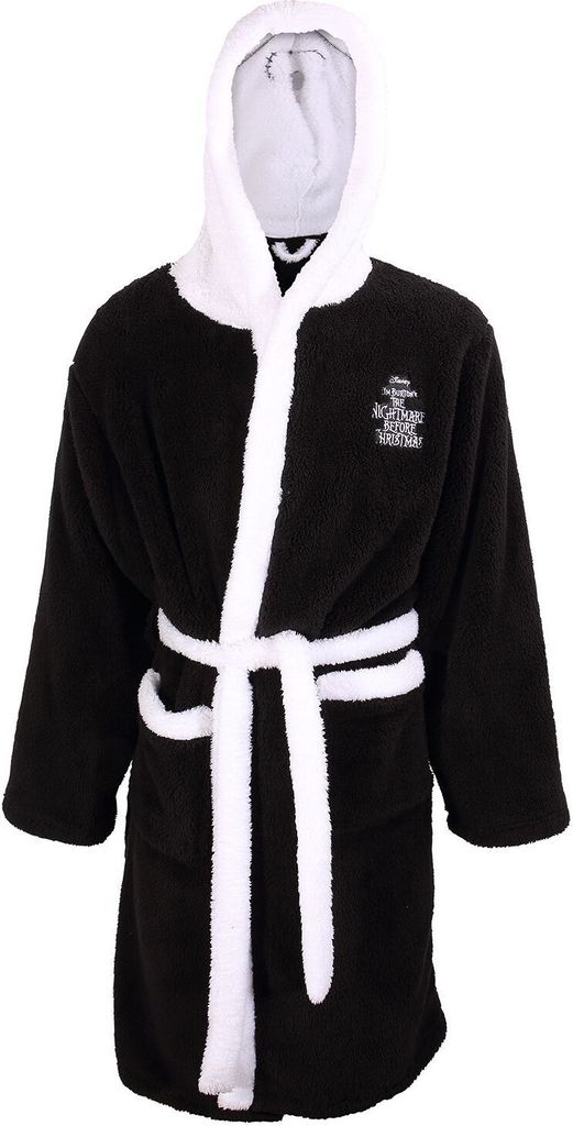 Nightmare Before Christmas - Jack Skellington Dressing Gown - Black Dressing Gown - Größe L/XL