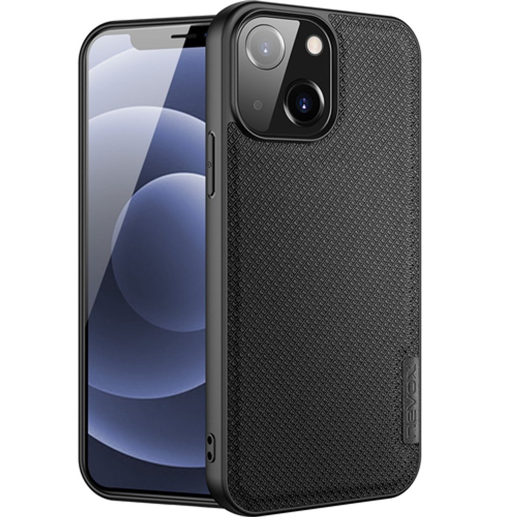 nevox StyleShell Nylo, Cover, Apple, iPhone 14, 15,5 cm (6.1"), Schwarz