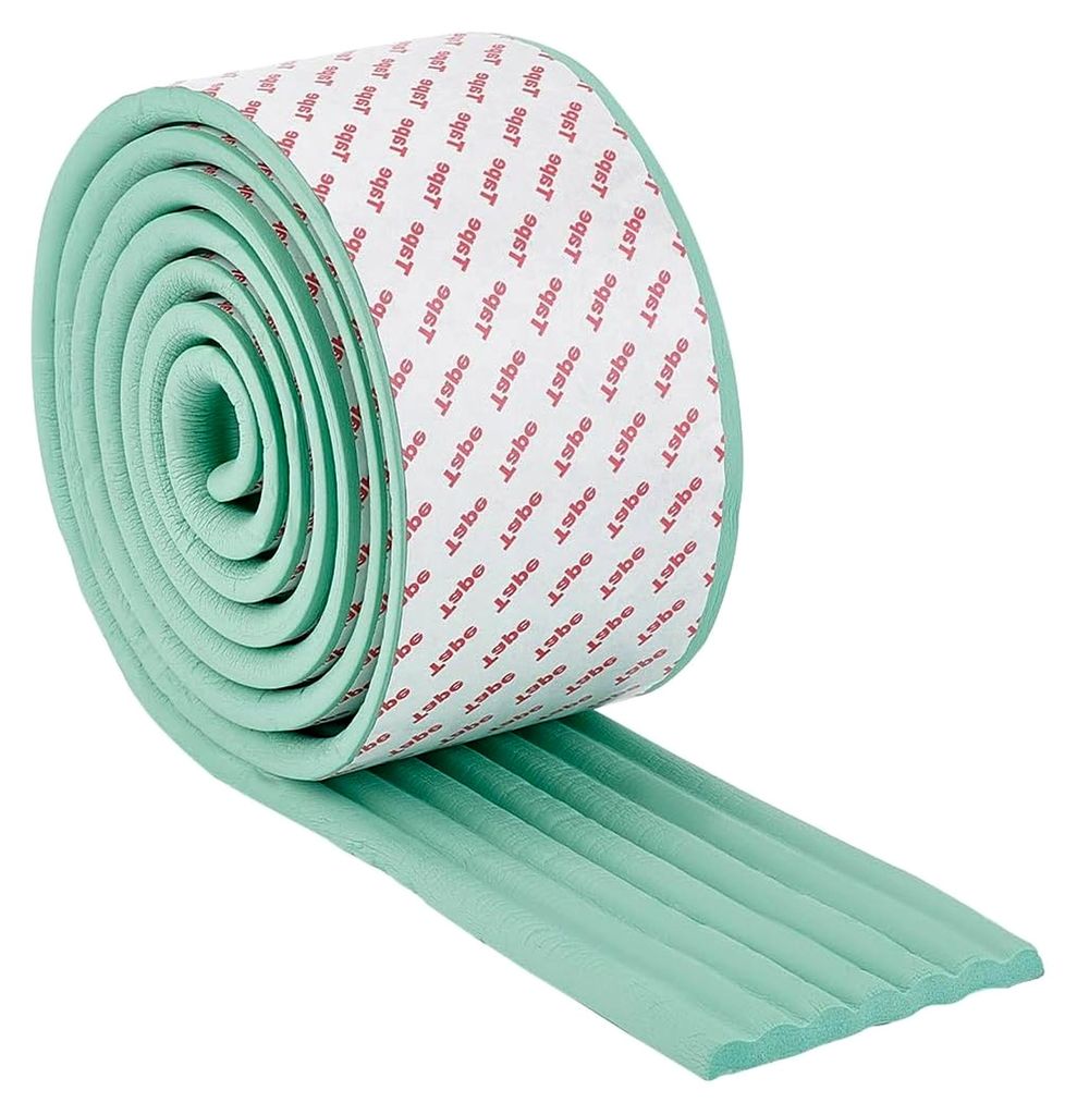 Leiterpolster für Etagenbetten 2 m hellgrün, 73 mm breit, weiche Leiterpolster mit selbstklebender Abdeckung, 8 mm dick, für Treppenstufen, Fuß...