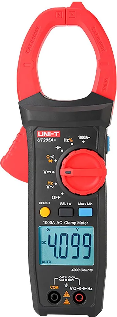 Pince multimètre numérique Uni-T 1000A pour courant AC et test tension