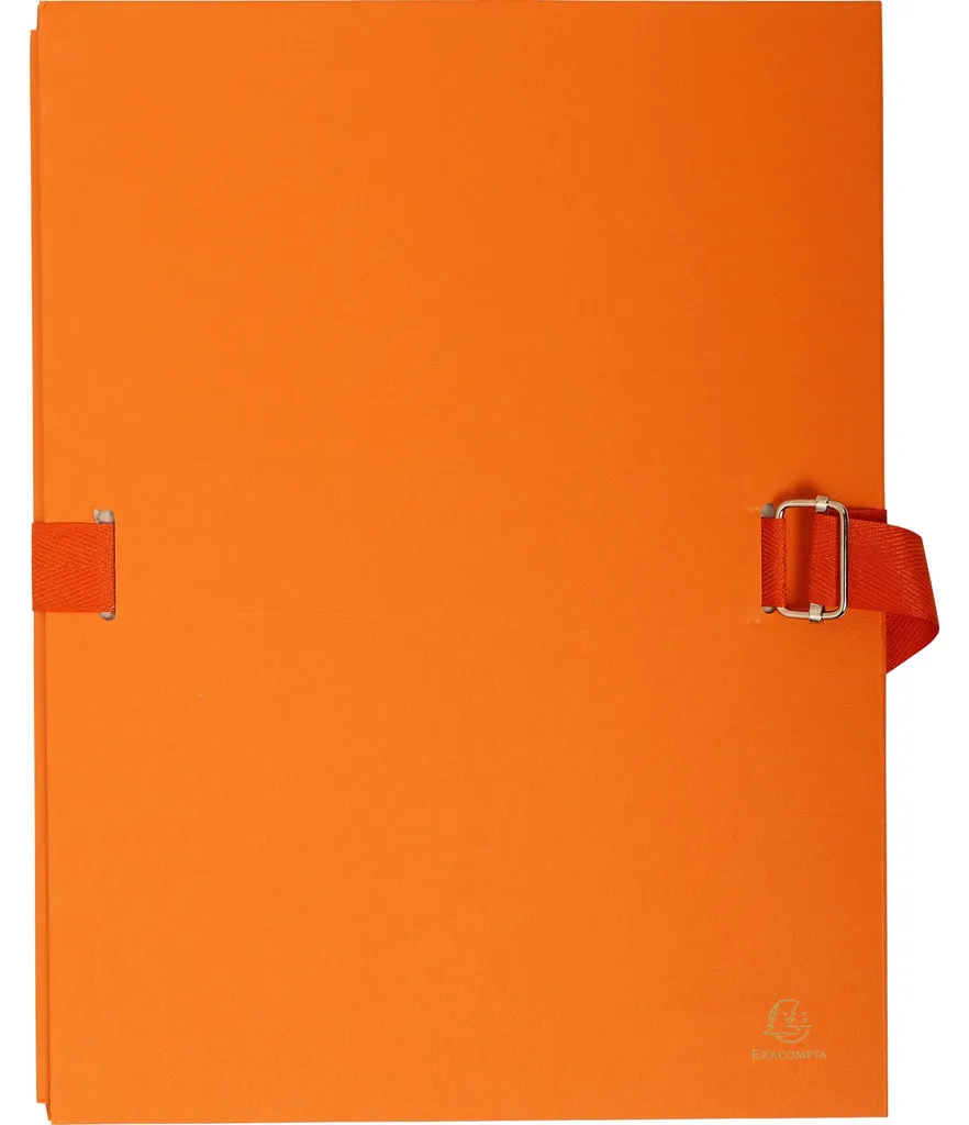 Chemise de classement dos extensible 24x32 avec rabat Orange - 10 ex