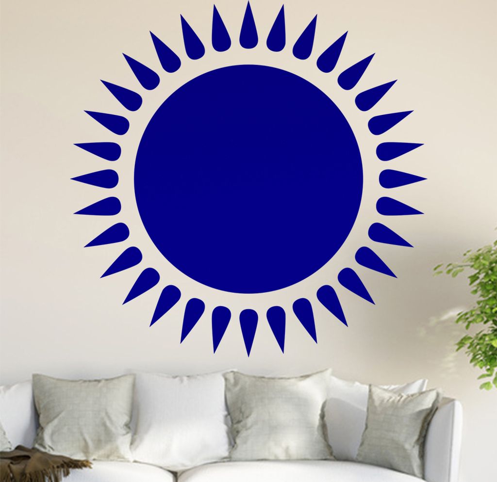 Sonnen Ornament Wandtattoo in 6 Größen - Wandaufkleber Wall Sticker - Dekoration, Küche, Wohnzimmer, Schlafzimmer, Badezimmer