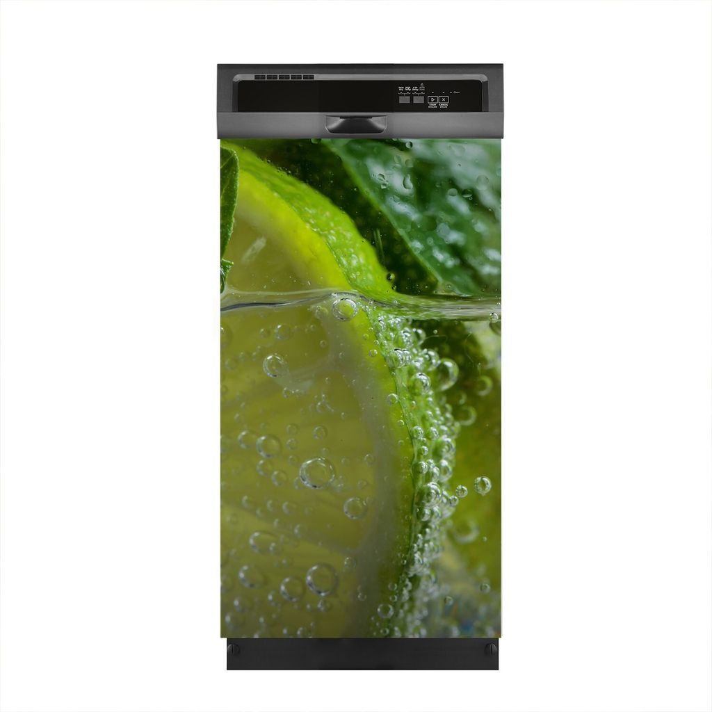 Aufkleber sticker 45x80 cm Dekorative folie Spülmaschine - cocktail mit Limette