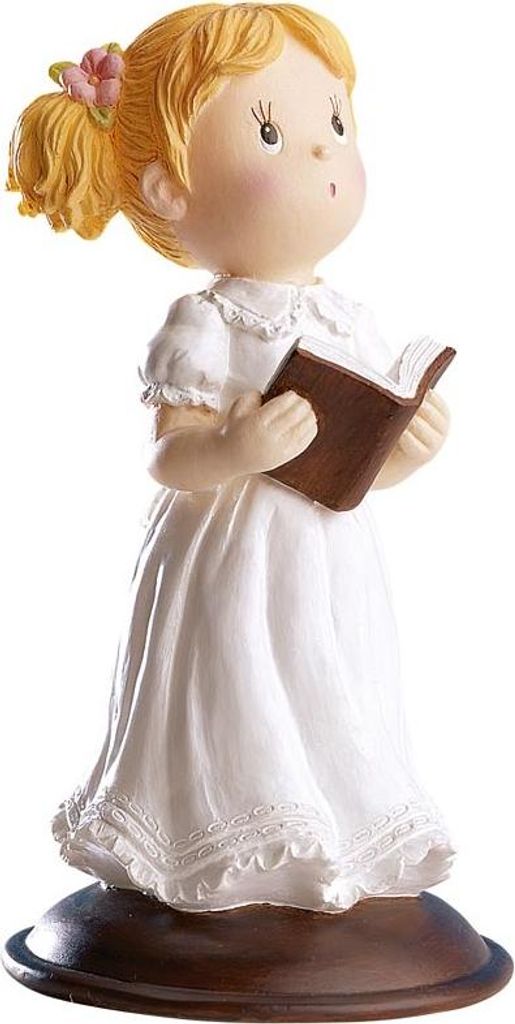 Kommunionfigur Mädchen mit Gebetbuch